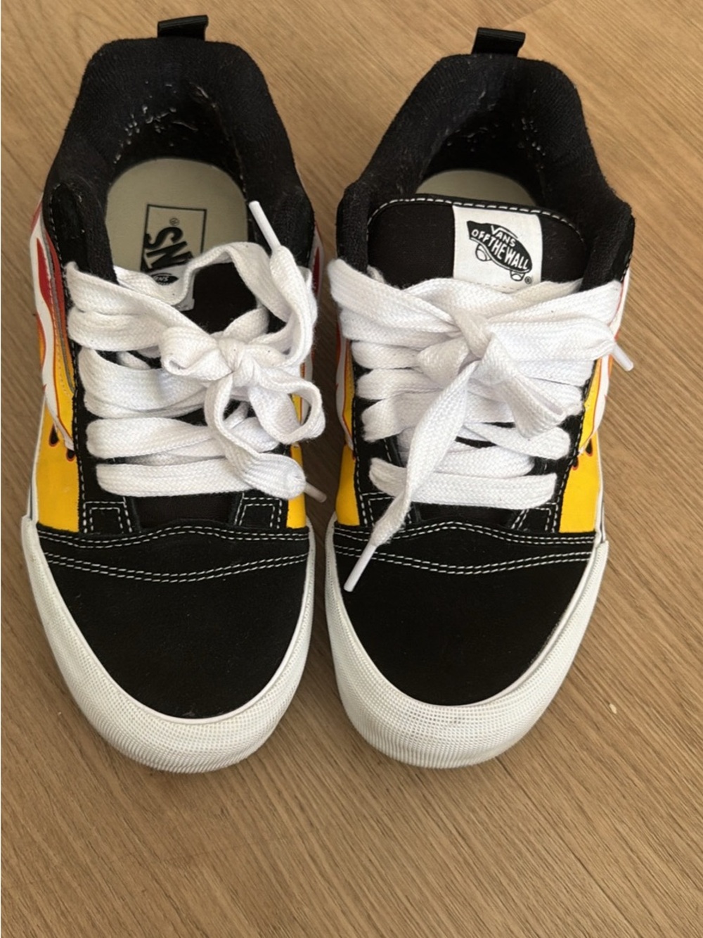 Black & Yellow Low-Top Skate Sneakers